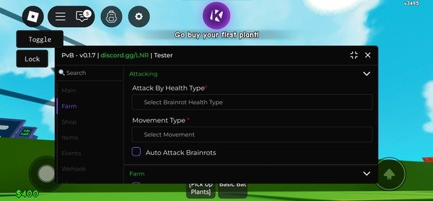 Plant vs Brainrot Script