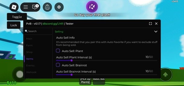 Plants vs Brainrots Roblox Script